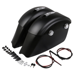 TCMT XF2906F18-04-MB Saddlebag Electronic Latch Concert Audio Lid Fit For Indian Roadmaster Chieftain
