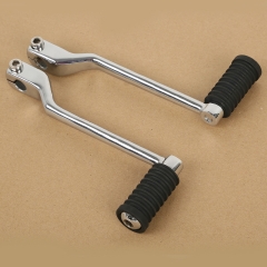 Chrome Left Heel Toe Shift Lever Pedal Set