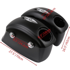 TCMT XF2906F18-04-MB Saddlebag Electronic Latch Concert Audio Lid Fit For Indian Roadmaster Chieftain