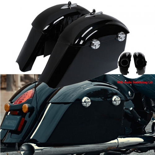 TCMT XF2906F18-04-GB Saddlebag Electronic Latch Concert Audio Lid Fit For Indian Roadmaster Chieftain