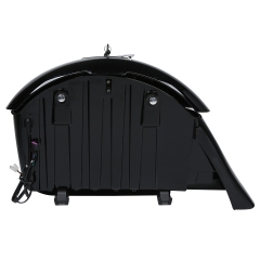 TCMT XF2906F18-03 Painted Black Saddle Bag W/ Electronic Latch Lid For Indian Chieftain Roadmaster