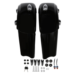 TCMT XF2906F18-04-GB Saddlebag Electronic Latch Concert Audio Lid Fit For Indian Roadmaster Chieftain