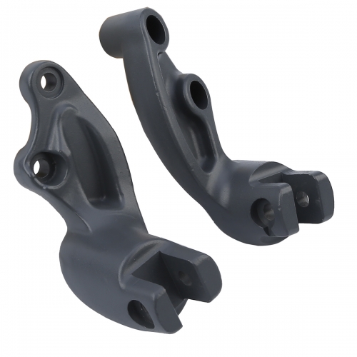 thumbnail image 2 of TCMT Passenger Foot Pegs Mount Bracket For Indian Scout & Bobber 2015-2024 – Aluminum/Rubber, Gray/Black 2 of 4