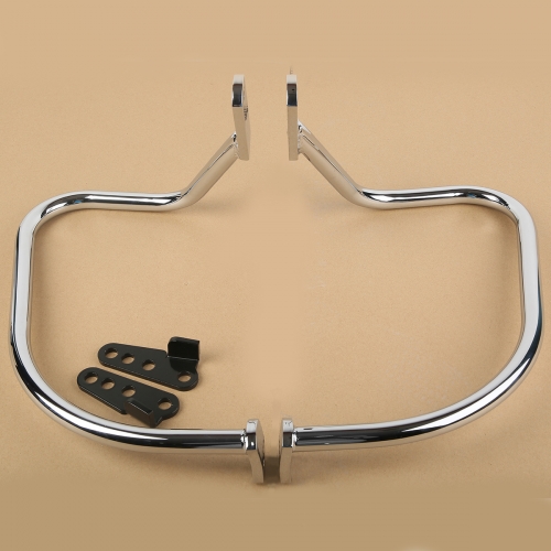 TCMT XF290677 Chrome Saddlebag Guard Bar For Harley Softail Heritage Springer FLSTS 1997-1999