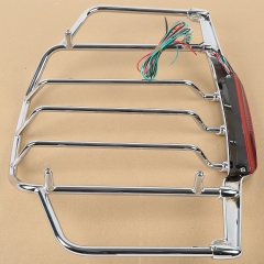Air Wing Tour Pak Pack Luggage Rack w/ built in LED Light Fit For Harley Touring