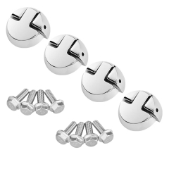 TCMT XF2906F02-E Chrome Motorcycle Saddlebag Lock Hinges For Indian Chieftain Dark Horse 16-18