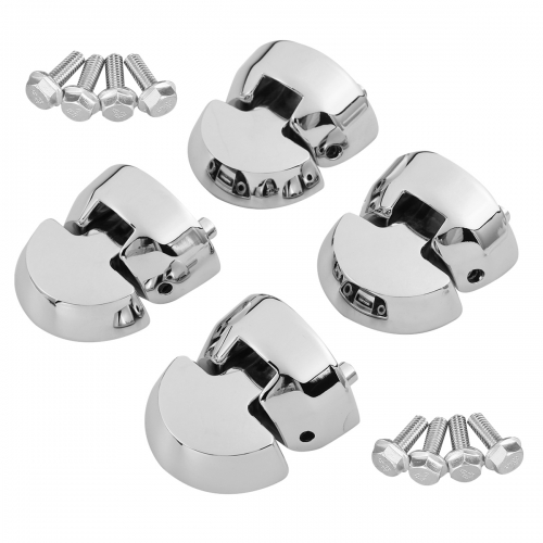 TCMT XF2906F02-E Chrome Motorcycle Saddlebag Lock Hinges For Indian Chieftain Dark Horse 16-18