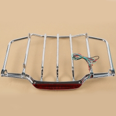 Air Wing Tour Pak Pack Luggage Rack w/ built in LED Light Fit For Harley Touring
