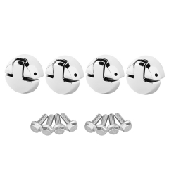 TCMT XF2906F02-E Chrome Motorcycle Saddlebag Lock Hinges For Indian Chieftain Dark Horse 16-18