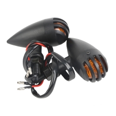 Mini Bullet Amber Turn Signal Light FIT For Harley Sportster Softail Bobber New