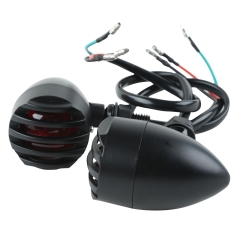 Black Turn Signal Light Blinker Indicator Red FIT For Kawasaki Honda Suzuki Yamaha