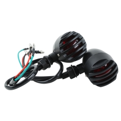 Black Turn Signal Light Blinker Indicator Red FIT For Kawasaki Honda Suzuki Yamaha