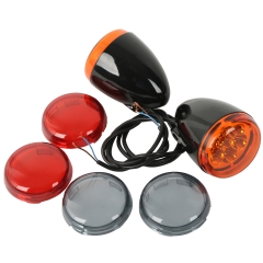 Motorcycle Front Turn Signal LED Lights FIT For Harley Sportster 883 1200 1992-2016