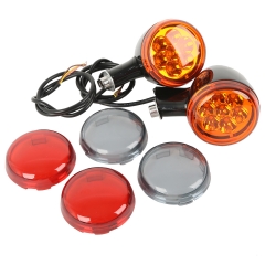 Black LED Turn Signal Light Bracket FIT For Harley XL 883 1200 Sportster 92-16