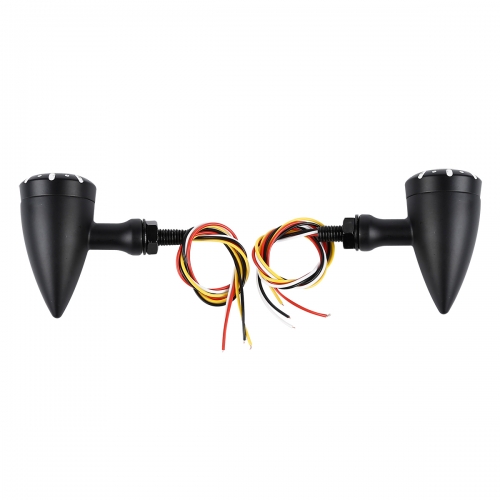 Black Bullet 10mm LED Integrated Light Turn Signal FIT For Harley Cruisers Choppers