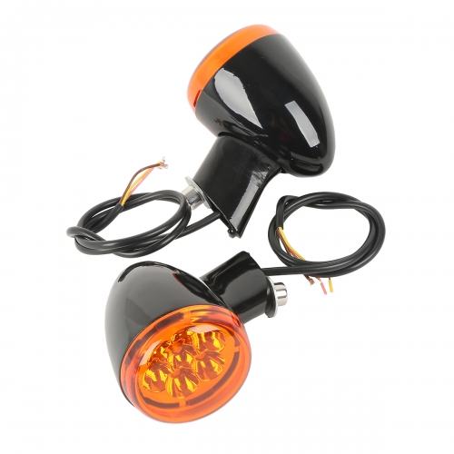 Black LED Turn Signal Light Bracket FIT For Harley XL 883 1200 Sportster 92-16