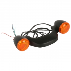 Rear Turn Signal Light Black Bar FIT For Harley Street FLHX FLTR Road Glide 10-19