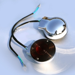 Chrome Smoke Flat Turn Signal Light FIT For Harley Touring Road King Glide 2001-2017