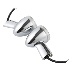 Front LED Bullet Turn Signal Kit FIT For Harley Touring Street Road Tri Glide 14-Up