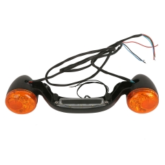 Rear Turn Signal Light Black Bar FIT For Harley Street FLHX FLTR Road Glide 10-19