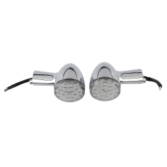 Front LED Bullet Turn Signal Kit FIT For Harley Touring Street Road Tri Glide 14-Up