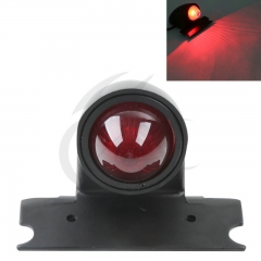 Black Cast Aluminum LED Tail Brake Light Fit For Harley Bobber Chopper Custom