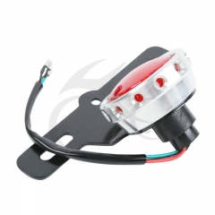 Tail Light License Plate Bracket 12V LED fit For Harley Davidson Chopper Universal