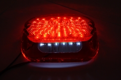 Red LED Tail Brake Light Fit FOR Harley Sportster Softail Dyna FLST 1991-2010
