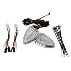 Clear Aero Head Indicator Marker Lights Fit For Honda Goldwing GL1800 12-17