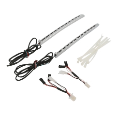 Chrome L&R LED Running Fairing Lights For Honda Gold Wing 1800 GL1800 2001-2010