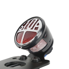 Side Mount Black Motorcycle Billet License Plate Bracket Taillight FIT For Harley