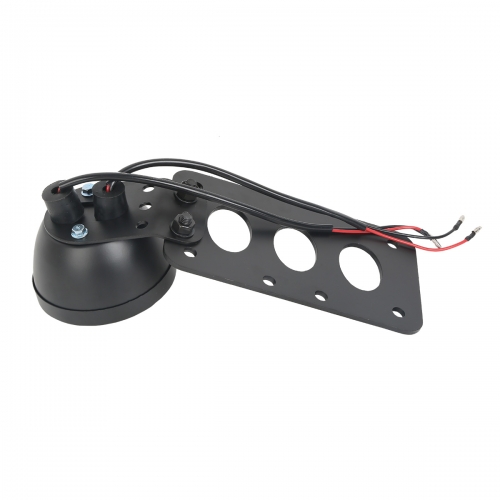 Rear STOP Brake Tail Light Side Mount License Plate Bracket Fit for Choppers Bobber