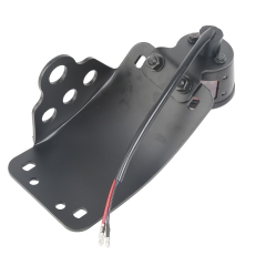 Aluminum Side Mount License Plate Red LED Tail Light FIT For Harley Choppers Motor