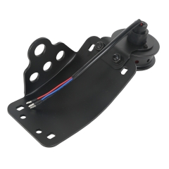 Curved Vertical Side Mount License Plate Tail Light Bracket Choppers Cafe Racer