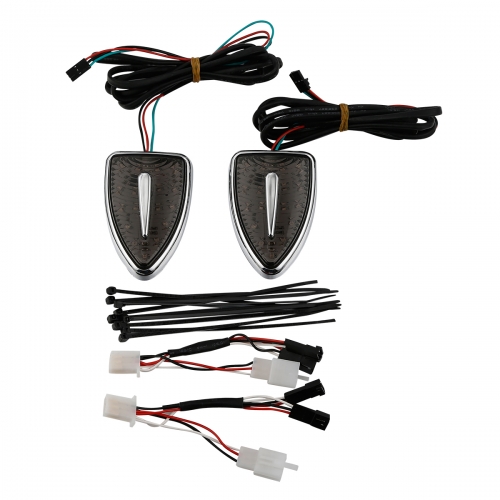 2× Smoke Aero Head Indicator Marker Lights Fit For Honda Goldwing GL1800 12-17
