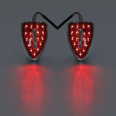 2× Smoke Aero Head Indicator Marker Lights Fit For Honda Goldwing GL1800 12-17