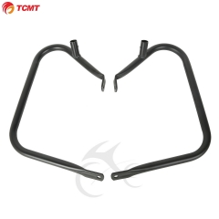 TCMT XF2906318-B Black Saddlebag Bags Steel Guard Bracket For Harley Touring Electra Glide 97-08