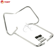 TCMT XF2906317-E Chrome Saddlebag Bracket Set For Harley Davidson Touring Models 1997-2008