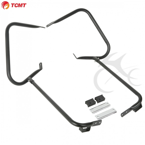 TCMT XF2906317-B Black Saddlebag Bracket Set For Harley Davidson Touring Models 1997-2008
