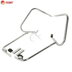 TCMT XF2906317-E Chrome Saddlebag Bracket Set For Harley Davidson Touring Models 1997-2008