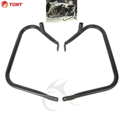 TCMT XF2906318-B Black Saddlebag Bags Steel Guard Bracket For Harley Touring Electra Glide 97-08