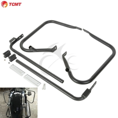 TCMT XF2906317-B Black Saddlebag Bracket Set For Harley Davidson Touring Models 1997-2008