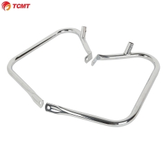 TCMT XF2906318-E Chrome Saddlebag Bags Steel Guard Bracket For Harley Touring Electra Glide 97-08