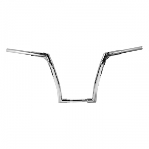 TCMT XF161033-E-14 14" Rise 1-1/4" Adjustable Chrome Ape Hanger Handlebar Fit Harley FLST FXST Dyna