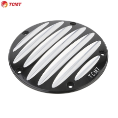 TCMT Black Derby Cover For Harley Twin Cam 1999-2016 Dyna Street Bob Super Glide XF2906G32