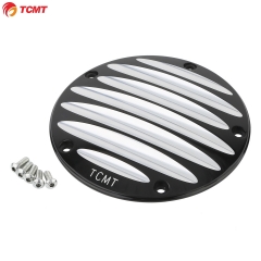 TCMT Black Derby Cover For Harley Twin Cam 1999-2016 Dyna Street Bob Super Glide XF2906G32
