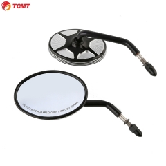 TCMT Billet CNC Rearview Mirrors 8mm Bolt For Harley Honda Kawasaki Suzuki Motorcycle XF2906G34