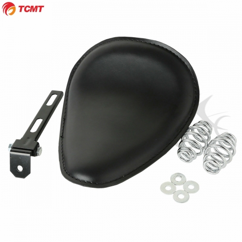 TCMT XF2906C51 Black Solo Front Seat W/ Spring Mounting Bracket Kit For Harley Sportster Bobber