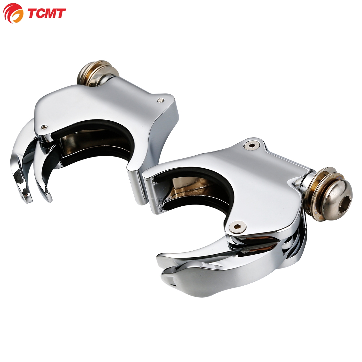 Detachable 49mm Windshield Clamp Fit For Harley Dyna Super Glide Low Rider 06-Up 
