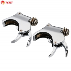 TCMT XF290642-01-E 49mm Detachable Windshield Clamps Fit For Harley Dyna Fat Street Bob Super Glide